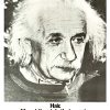 Original 1960s Einstein inspirational poster with black and white photograph of Einstein with messy hair and text "It's not the style that counts, it's what's under it."