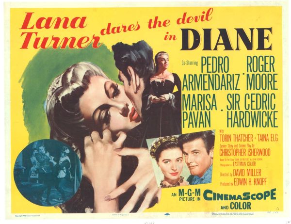 Laurna Turner to Dare the devil… (in DIANE), half-sheet orignal movie poster
