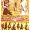he Savage Guns vintage Western movie poster featuring Metro-Goldwyn-Mayer branding and a group of cowboys with “Metro-Goldwyn-Mayer” and “the Savage Guns” text.