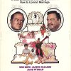 A colorful vintage movie poster with two oval head-and-shoulders portraits of Bob Hope and Jackie Gleason at the top, decorative imagery in the center, the title “HOW TO COMMIT MARRIAGE” in large lettering, and credited names near the bottom.