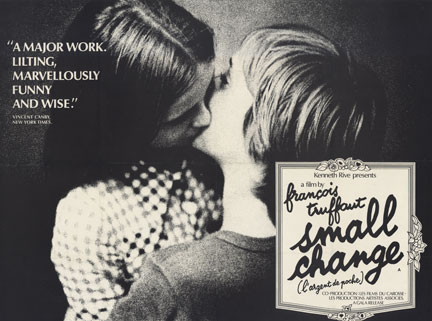 1976 French vintage movie poster for “L’argent de poche” (Small Change) by François Truffaut; original lithograph; professional acid-free conservation mounted; very good condition; French film poster artwork.
