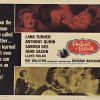 1960 U.S. half-sheet movie poster for Portrait in Black featuring Lana Turner and a noir-style collage with cast names, printed in a vintage National Screen Service design, unbacked with original fold marks.