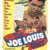 Vintage United Artists one-sheet movie poster for The Joe Louis Story (1953), size 27" x 41", with the title “THE JOE LOUIS STORY” in bold stylized lettering, patriotic star background elements, and period boxing-themed artwork and人物 portraits, described as archival linen backed with original theater fold marks