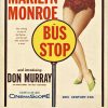 Original 1956 Bus Stop U.S. window insert vintage movie poster, 14x36 inches, offset-lithograph, Marilyn Monroe, Don Murray, Arthur O'Connell