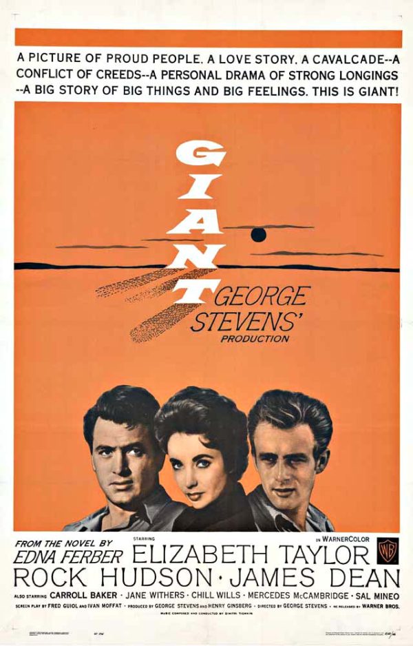 Giant (1963) original lithograph vintage theater poster