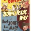 DOWN TEXAS WAY | The Rough Riders | original U.S. one sheet vintage movie poster. Buck Jones