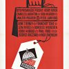 1962 Saul Bass U.S. one-sheet for Advise & Consent featuring a red background with a tagged illustration of the Capitol dome rendered as a cage.