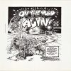 1971 Robert Williams original 1st printing 17 x 15" black-and-white album cover proof poster for “On The Road Again!” with detailed psychedelic cartoon artwork and music-related show text.