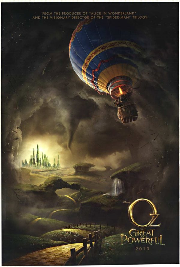 Oz The Great and Powerful 2013 original movie poster James Franco Mila Kunis Rachel Weisz Michelle Williams 27x40 inches offset-lithograph dual-sided