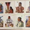 Group of 14 Blackfeet Indians prints by Winold Reiss — Great Northern Railway — 1940 — letter press — INV. #24141