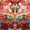 Peter Max “Midget Dream #1” 1967 original psychedelic poster with surreal figures including Saint Nicholas, cats, faces, swimming fish, and repeated mirrored elements, vibrant multicolor artwork