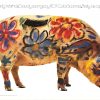 Andy Warhol Gaudy Savings RCA Color Scanner original poster 1968, 45.5 by 30 inches, vintage Pop Art offset-lithograph with finger-painted pig