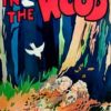 Original vintage Babes in the Wood stone-lithograph fairy tale poster from circa 1920, linen-backed, featuring children asleep in woodland scene, rare collectible theater entertainment poster