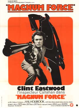 Original French movie poster for MAGNUM FORCE starring Clint Eastwood as Inspector Callahan; archivally mounted on linen; very good condition.