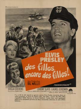 Elvis Presley (1967) — des filles, encore des filles! (Girl Girls, Girl Girls Girls) — Original Lithograph Vintage Poster