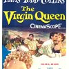 Original 1955 “The Virgin Queen” (Cinemascope) vintage movie poster, original lithograph. NSS: 55/302. Archival linen backing with restored original issued fold marks; excellent A condition, no paper loss or stans.