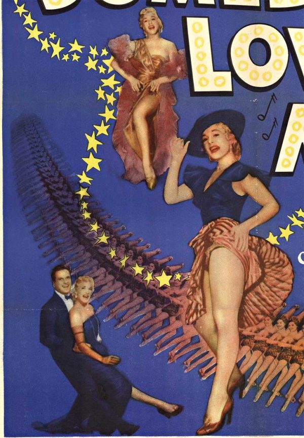1952 Original “Somebody Loves Me” vintage US 1-sheet movie poster featuring Betty Hutton, Ralph Meeker, and Robert Keith; archival linen backed and ready to frame (NSS 52/305).