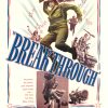 Breakthrough 1950 original one-sheet movie poster, John Agar World War II film, linen backed lithograph