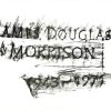 James Douglas Morrison tomb stone rubbing signed and limited edition