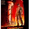 Original Indiana Jones Temple of Doom poster 1984 advance US one sheet Lucasfilm lithograph featuring Indiana Jones with whip, linen backed