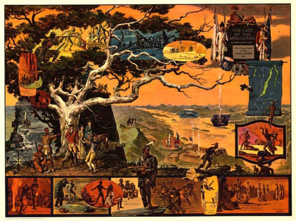 Original The Last of the Mohicans poster 1963 US lithograph