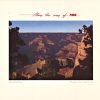 Framed photograph-style image of the Grand Canyon at sunset with “Along the Way by TWA” text above.