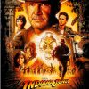 Original, 2008 U.S. one-sheet Indiana Jones and the Kingdom of the Crystal Skull advance poster featuring Indiana Jones with ensemble character montage and glowing crystal skull centerpiece.