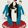 Alt Text: 1921 Gunnar Håkansson Swedish poster for Kärlek och Rashygien, featuring a stylized woman between two men in geometric Art Deco forms with bold blue and red accents Product Tags: Kärlek och Rashygien, Experimental Marriage, 1921 film poster, Swedish poster, Gunnar Hakansson, Constance Talmadge, silent film, Scandinavian cinema, Art Deco poster, stone lithograph, vintage movie poster, rare poster, Swedish film history, modernist design, 1920s art, linen backed poster