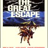 Frank McCarthy original 1963 The Great Escape movie poster; dynamic silhouette composition with figures descending, bold blue sky, cream background, offset lithograph, linen-backed, very fine condition."