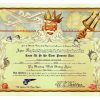 Original 1940s Pan American Airways Neptune Club Art Deco lithograph; bearded Neptune with crown and trident at center, ornate decorative border with navigational instruments, stylized ocean waves in pale yellows, rusts, and seafoam greens, official text, linen-backed—vintage aviation corporate memorabilia