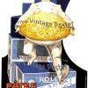 Vintage 1920s-1930s Art Deco poster by Betto Lotti for Pates Rolls pasta, featuring elegant classical figure with golden bowl and blue background, 27x39 inches, original condition.