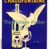 "Authentic 1933 Jean d'Ylen Chaudfontaine poster, original linen-backed Art Deco print in Grade A- condition, only documented copy available"