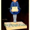 Jean d'Ylen rare 1922 "Ch. (Charles) Gervais" soap Art Deco poster featuring blue-clad woman with oversized soap box, only known copy, linen-backed Grade C, 13.75" × 21.5"